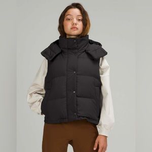 Lululemon Wunderpuff Cropped Vest (Black - 8)